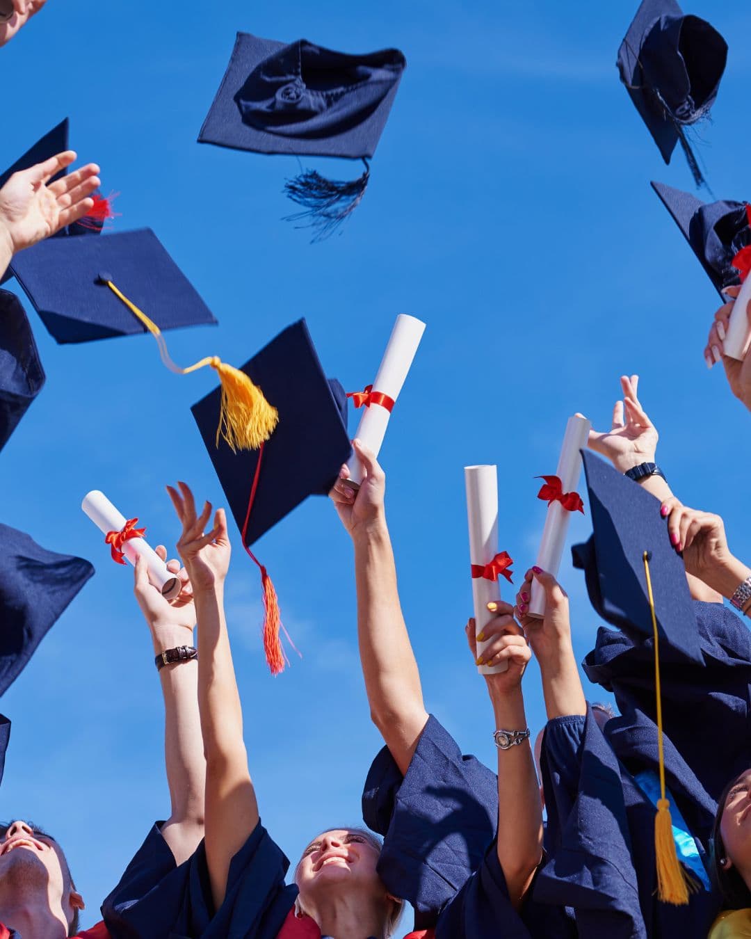 Graduate celebrating achievement with Go Global